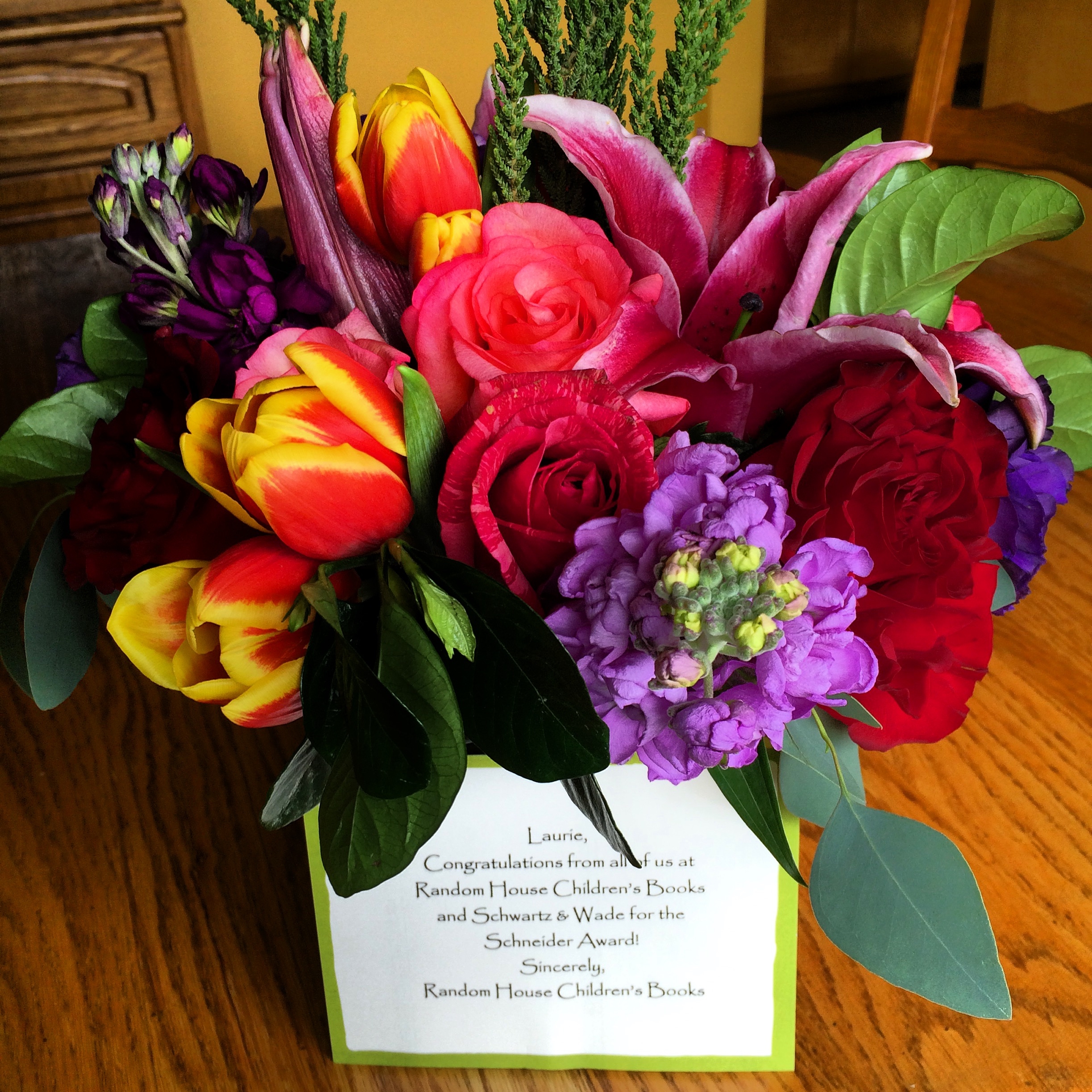 Schneider Award flowers