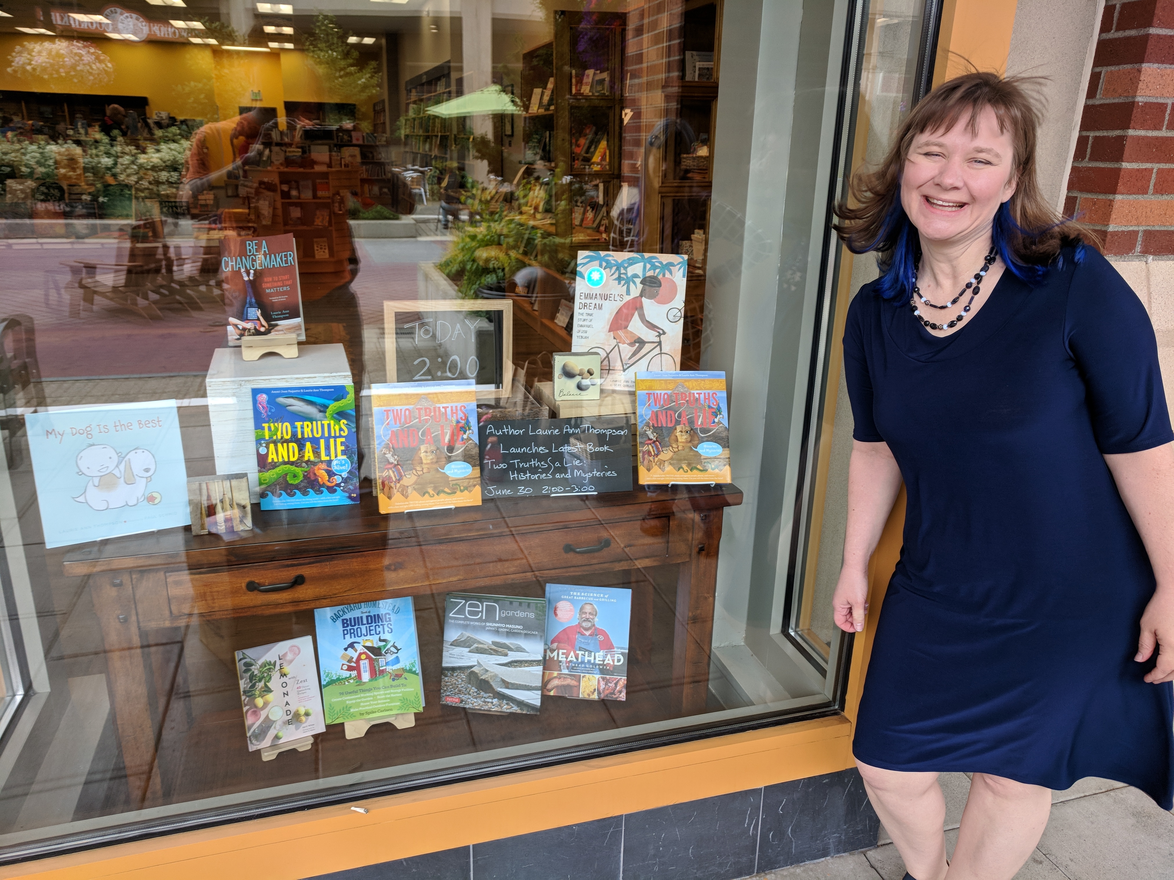 Bookstore window display